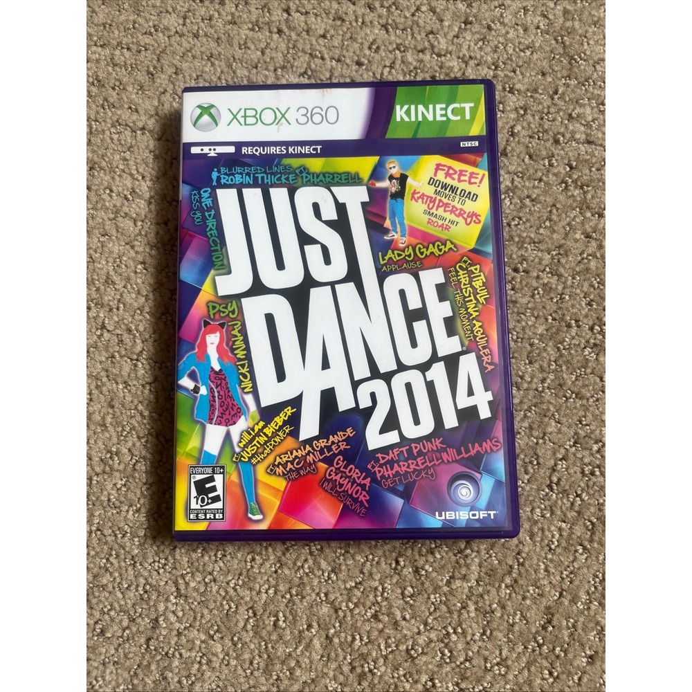 Just‎ Dance 2014 Xbox 360 Kinect Ubisoft Music Rhythm Dance Game Case Manual